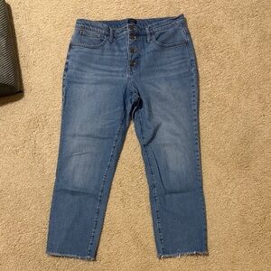 J. Crew Women’s Essential Straight Jean Light Wash Cropped Ankle Jeans